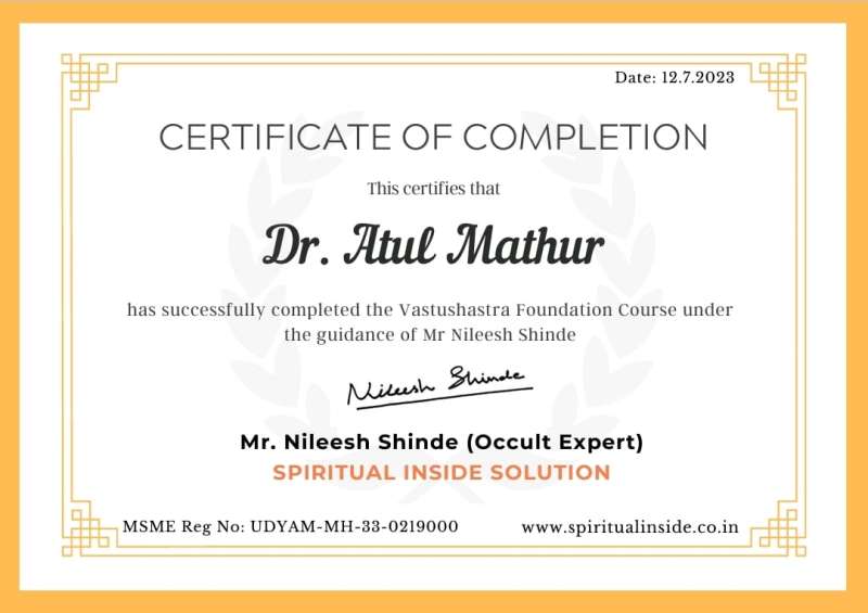 Certificate Of Complitation